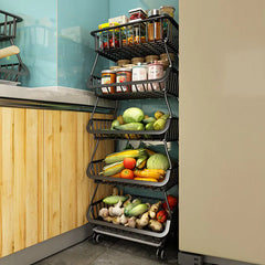 Vegetable Racks for Kitchens, Supermarkets, and Merchants