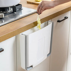 Foldable Kitchen Trash Bin for Cabinet Door Storage