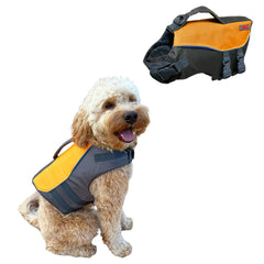 Aqua Pro Dog Flotation Life Jacket Safety Vest Swimming Float Aid with Handle Adjustable Comfortable Durable Preserver High Buoyancy Coat (Medium)