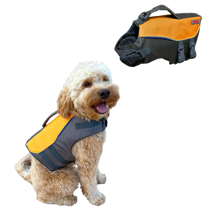 Aqua Pro Dog Flotation Life Jacket Safety Vest Swimming Float Aid with Handle Adjustable Comfortable Durable Preserver High Buoyancy Coat (Medium)